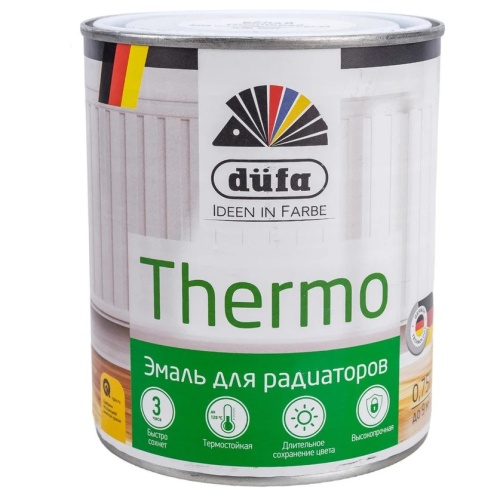 Эмаль для отопительных приборов алкидная Dufa глянцевая RAL9010 белая 0,75 л Эмаль для отопительных приборов алкидная Dufa глянцевая RAL9010 белая 0,75 л