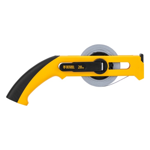 Рулетка геодезическая 20 м х 13 мм, открытый корпус, металлическая лента Denzel фото 4