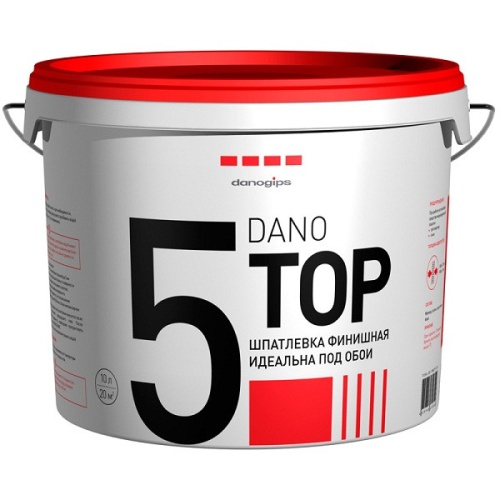 Шпатлевка финишная полимерная Danogips (Sheetrock) Dano Top 5 10 л