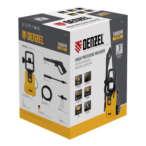 Моечная машина высокого давления R-170, 1800 Вт, 170 бар, 380 л/ч// Denzel фото 23