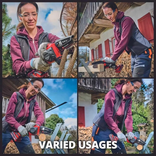 Пила цепная аккумуляторная Einhell PXC GE-PS 18/15 Li BL, 18 В, шина 150 мм, 4.8 м/с, без АКК и ЗУ 4600040 фото 4 Пила цепная аккумуляторная Einhell PXC GE-PS 18/15 Li BL, 18 В, шина 150 мм, 4.8 м/с, без АКК и ЗУ 4600040 фото 4