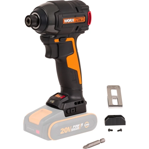 Винтоверт ударный WORX бесщеточный аккумуляторный, 20В, 200Нм, без АКБ и ЗУ, коробка WX265.9 фото 10 Винтоверт ударный WORX бесщеточный аккумуляторный, 20В, 200Нм, без АКБ и ЗУ, коробка WX265.9 фото 10