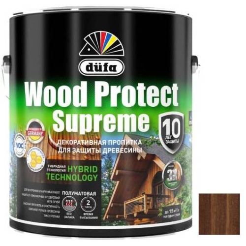 Пропитка для древесины Dufa Wood Protect Supreme орех 2,5 л