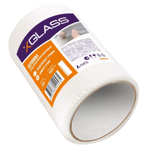 Сетка строительная самоклеящаяся X-Glass 150 мм 20 м фото 3