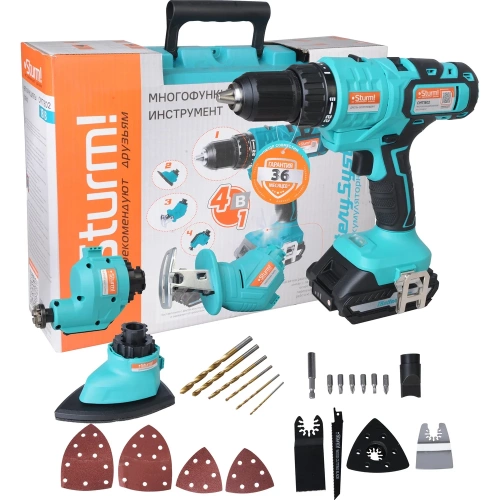 Аккумуляторный мультитул Sturm 1BatterySystem CMT1802