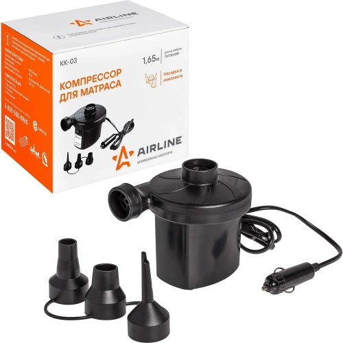 Компрессор для матраса AIRLINE 12 В, 280 л/мин KK-03 фото 3