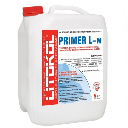 Грунтовка Litokol Primer L-M 5 кг Грунтовка Litokol Primer L-M 5 кг