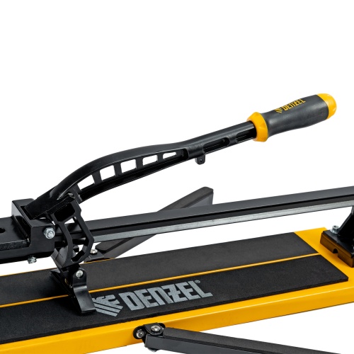 Плиткорез рельсовый 600х16мм, каретка на подш., стальная станина, усил. рукоятка-пенал Denzel фото 6