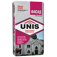 Шпатлевка цементная Unis Фасад 20 кг серая