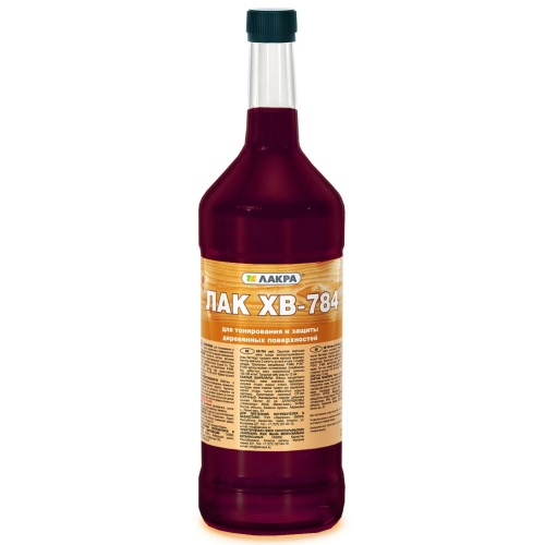 Лак для дерева Лакра ХВ-784 Красное дерево 0,5 л