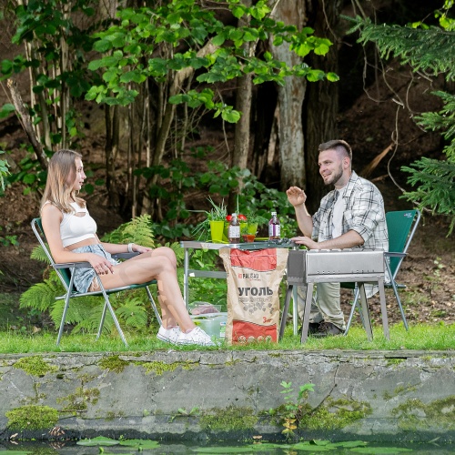 Мангал облегченный с ребрами жесткости 500 х 300 х 500 мм, Camping Palisad фото 8