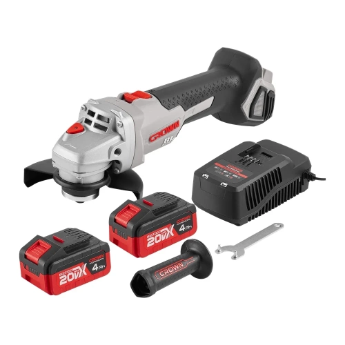 Аккумуляторная углошлифовальная машина CROWN CT23001-125HX-4 BMC фото 8