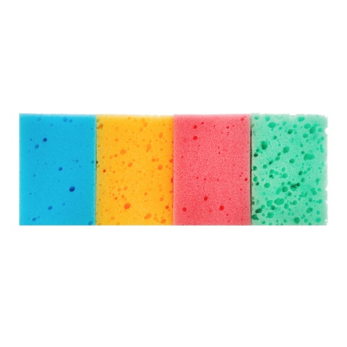 Губки для посуды Coral, 95 x 64 x 36 мм, 4 шт, Home Palisad фото 2