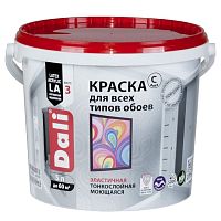 Краска для обоев акриловая Dali 20128 износостойкая база C 5 л