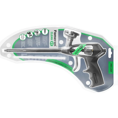 Усиленный пистолет для монтажной пены Fomeron тефлоновое покрытие иглы и кольца-адаптера clean хт 590008 фото 9 Усиленный пистолет для монтажной пены Fomeron тефлоновое покрытие иглы и кольца-адаптера clean хт 590008 фото 9