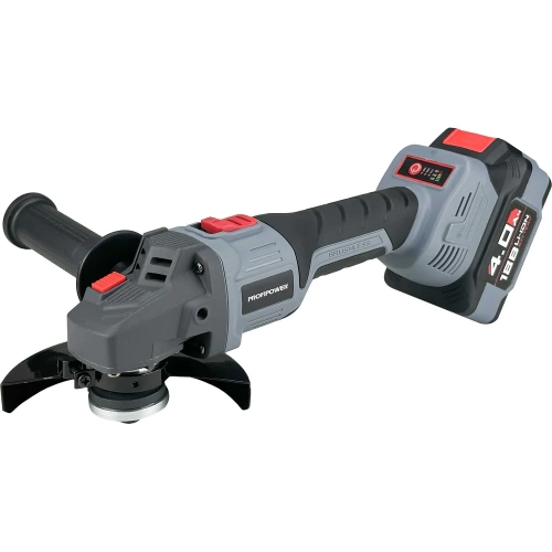 Аккумуляторный бесщеточный набор 2в1 Profipower УШМ E0080, гайковерт E0081, Li-ion 2шт 18В, 4.0Ач, З/У E0092 фото 10