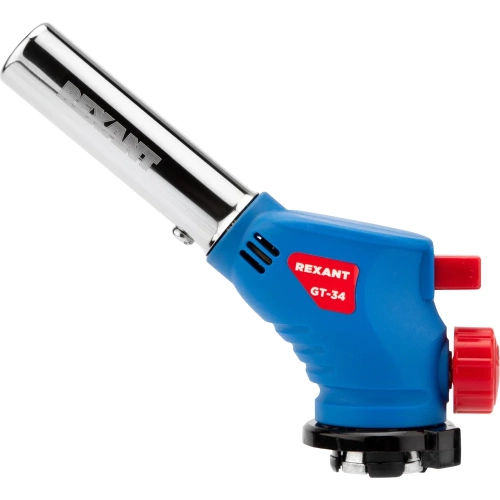 Газовая горелка REXANT GT-34 насадка на баллон, 360 с пьезоподжигом 12-0034 Газовая горелка REXANT GT-34 насадка на баллон, 360 с пьезоподжигом 12-0034