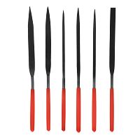 Набор надфилей, 160 х 4 мм, 6 шт, обрезиненные рукоятки Matrix