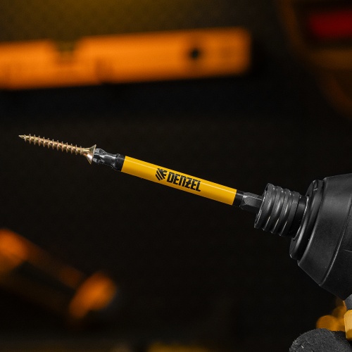 Бита PZ2х90, сталь S2, цилиндр., 10 шт. Е 6,3 Denzel фото 7