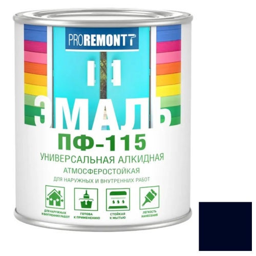 Эмаль Proremontt ПФ-115 RAL 7024 графит 0,9 кг