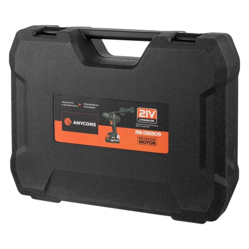 Бесщеточная ударная дрель-шуруповерт Anycons 150Нм, 21В, 1 акб, AC-ID21091 5345400 фото 9