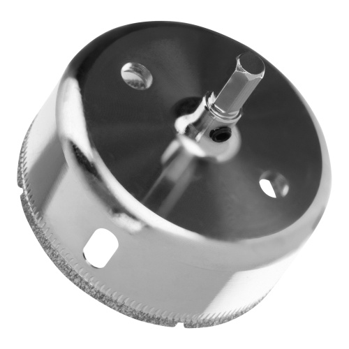 Сверло по керамической плитке и стеклу, 120 х 55 мм, шестигранный хвостовик, с центрующим сверлом Сибртех фото 2