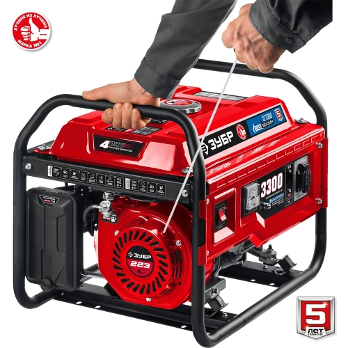 Гибридный генератор бензин/газ с электростартером ЗУБР 5500 Вт, СГ-5500Е фото 11