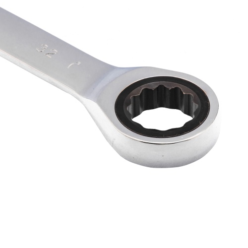 Ключ комбинированный трещоточный, 32 мм, CrV, зеркальный хром Matrix фото 3