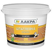 Шпатлевка акриловая по дереву Лакра белая 1,5 кг