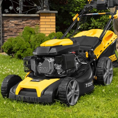 Газонокосилка бензиновая GLD-460SP-VE, 146 см3, шир. 46см, привод, вариатор, эл.старт, 60 л Denzel фото 27