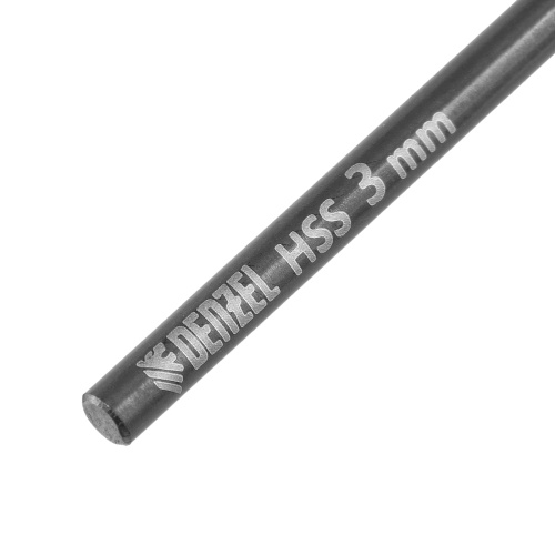 Сверло по металлу, 3 мм, HSS-Tin, Golden Tip, 10 шт. Denzel фото 4