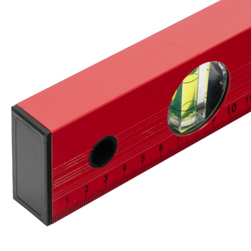 Уровень алюминиевый, 1000 мм, 3 глазка, красный, линейка Matrix фото 5