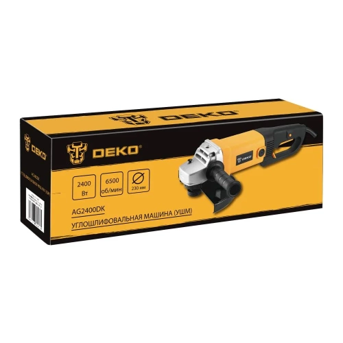 Углошлифовальная машина DEKO AG2400DK, 230мм, 2400 Вт 083-1030 фото 6 Углошлифовальная машина DEKO AG2400DK, 230мм, 2400 Вт 083-1030 фото 6