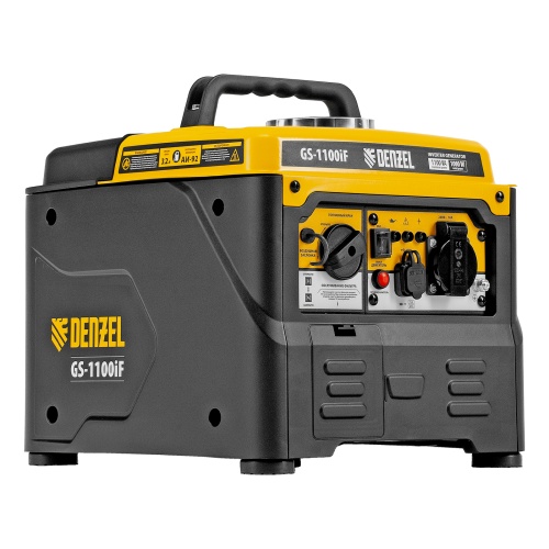 Генератор инверторный GS-1100iF, 1,1 кВт, 230 В, ручной старт DENZEL фото 14