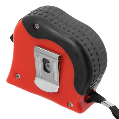 Рулетка Double fixation,5 м х 19 мм,обрезиненный корпус,двойная плавная фиксация Matrix фото 2