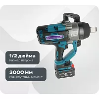 Гайковерт аккумуляторный ударный AktiTool BG203 (3000 Н·м, 20 В, 2 Li-ion аккум. 6000 mAh) 101307