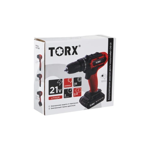 Аккумуляторная ударная дрель-шуруповерт TORX CID-21 9310411 фото 7