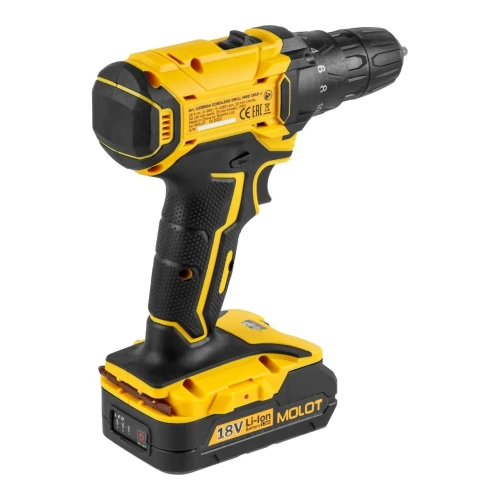 Аккумуляторная дрель-шуруповерт MOLOT MBD 1815 Li в чем. 1335504 фото 3 Аккумуляторная дрель-шуруповерт MOLOT MBD 1815 Li в чем. 1335504 фото 3