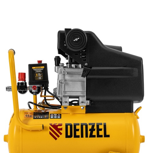 Компрессор воздушный DC1500/24, прямой привод, 1.5 кВт, 24 литра, 220 л/мин Denzel фото 11