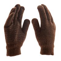 Перчатки трикотажные, двойные, верблюжья и овечья шерсть, ПВХ покрытие, Сибртех
