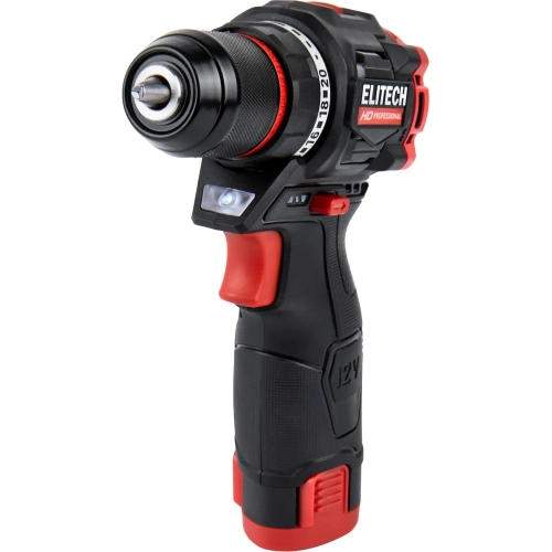 Дрель аккумуляторная Elitech CD 12L2 (12В, 2х2Ач, 40Нм, BL) HD 205713 фото 3 Дрель аккумуляторная Elitech CD 12L2 (12В, 2х2Ач, 40Нм, BL) HD 205713 фото 3