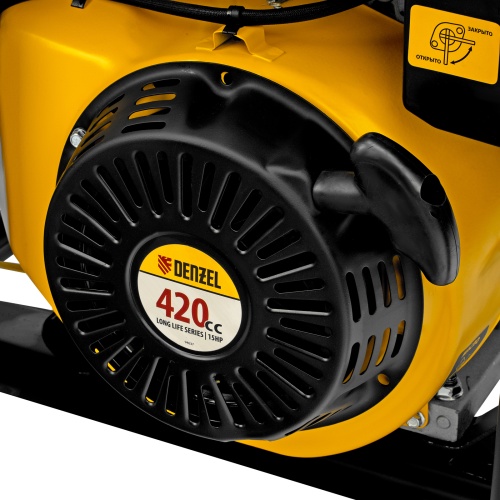 Генератор бензиновый GE 6900, 5.5 кВт, 220 В/50 Гц, 25 л, ручной старт Denzel фото 10 Генератор бензиновый GE 6900, 5.5 кВт, 220 В/50 Гц, 25 л, ручной старт Denzel фото 10