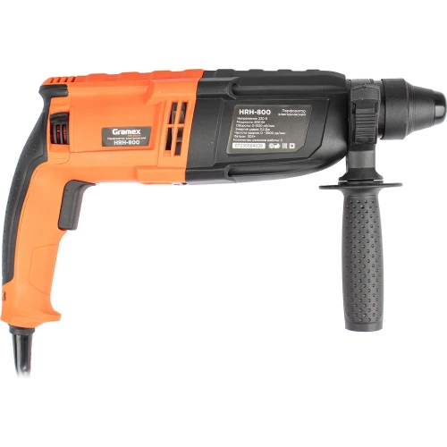 Перфоратор электрический Gramex HRH-800 (800Вт,0-1300об/мин,0-5800уд/мин,3,2Дж,3 реж,SDS+) Картон (1/5) 018504 фото 8 Перфоратор электрический Gramex HRH-800 (800Вт,0-1300об/мин,0-5800уд/мин,3,2Дж,3 реж,SDS+) Картон (1/5) 018504 фото 8