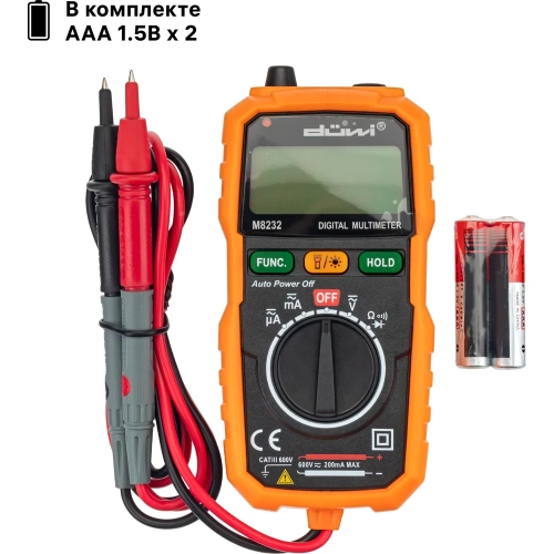Цифровой мультиметр со светодиодным фонариком duwi M8232 PROFI 26045 5 фото 5