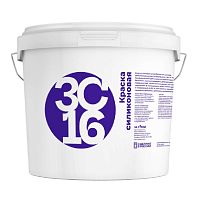 Краска фасадная силиконовая Застрой ЗС 16 матовая супербелая 25 кг