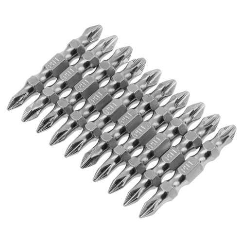 Бита двухсторонняя, PH2-PH1 х 45 мм, сталь S2, 10 шт. Gross Бита двухсторонняя, PH2-PH1 х 45 мм, сталь S2, 10 шт. Gross