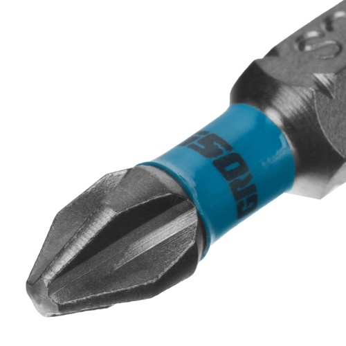 Бита торсионная PH2 x 25 мм, для ударных шуруповертов, 10 шт. Gross фото 3