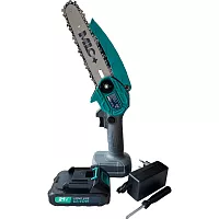 Аккумуляторная цепная пила MLC шина 15.2 см,21В, АКБ Li-ion 1.3 А*ч YH-DZ-102