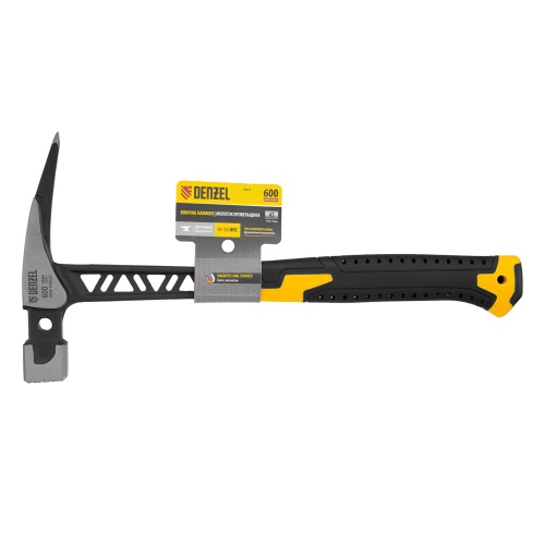 Молоток кровельщика 600 г, цельнокованый, боек с магнитом, двухкомп. обрезин. рук-ка Denzel фото 7 Молоток кровельщика 600 г, цельнокованый, боек с магнитом, двухкомп. обрезин. рук-ка Denzel фото 7