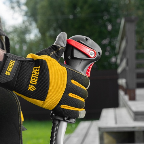 Триммер бензиновый DT-52E, 52 см3, неразъемная штанга, электростартер, состоит из 2 частей Denzel фото 30